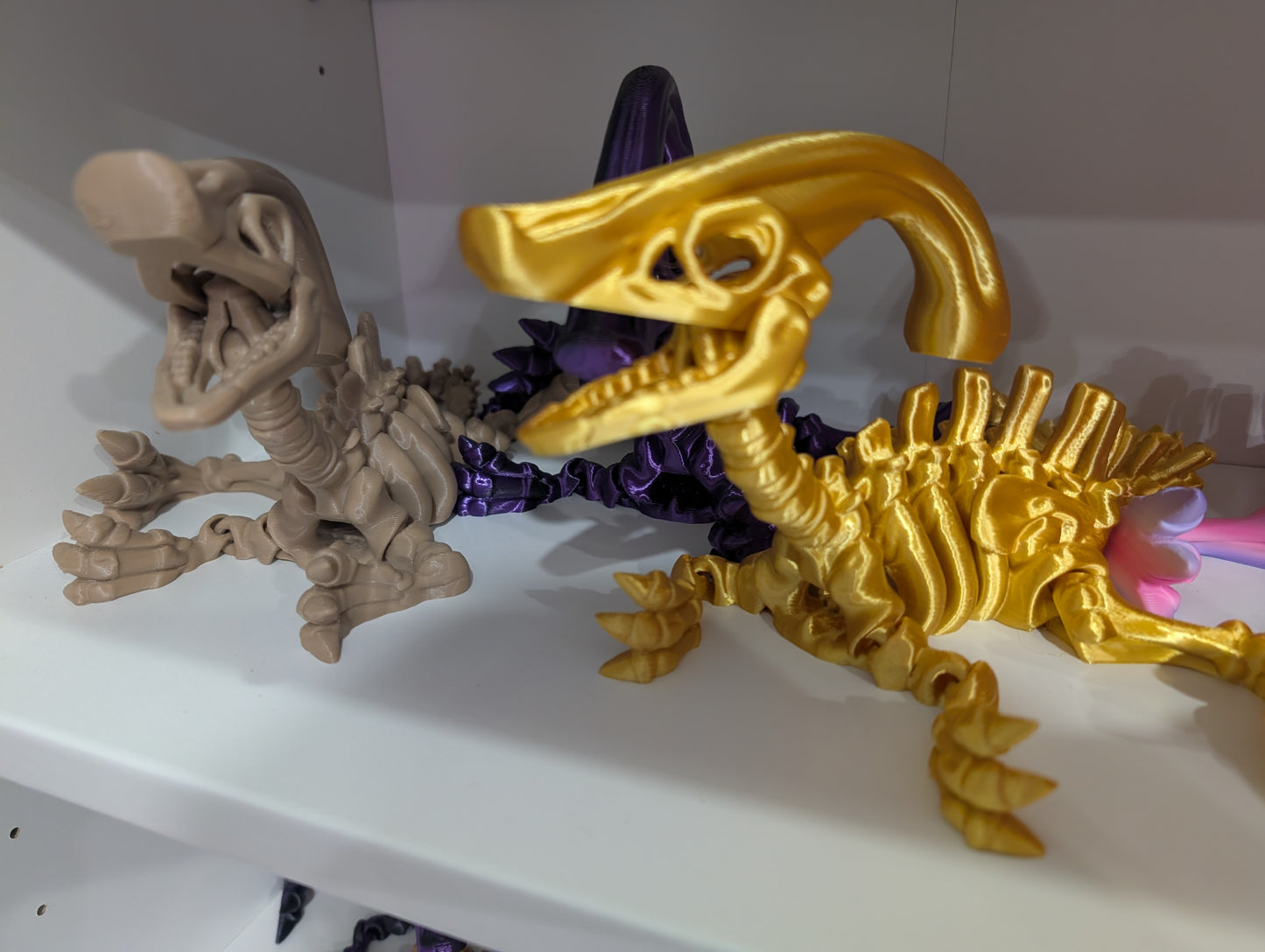 Skeleton Parasaurolophus (Single Color)