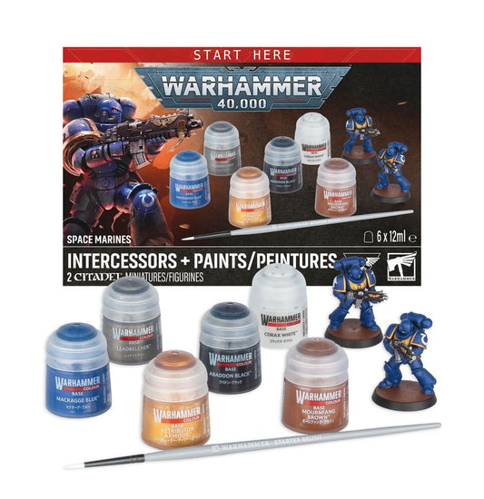 Warhammer 40K - Space Marines: Intercessors Paint Set
