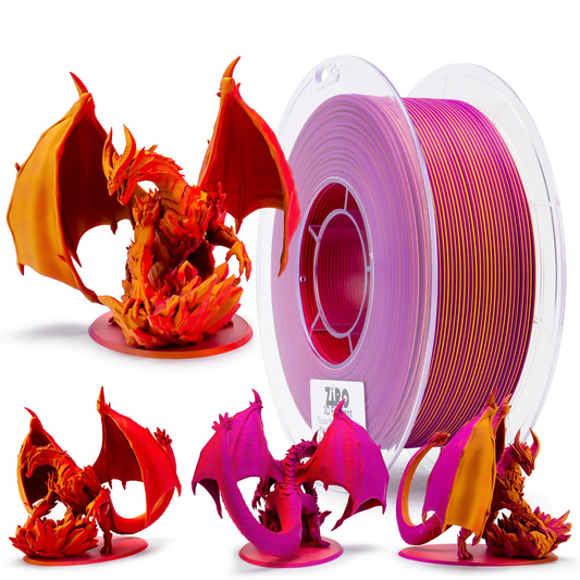 Ziro3D Tri-Color Matte PLA Filament