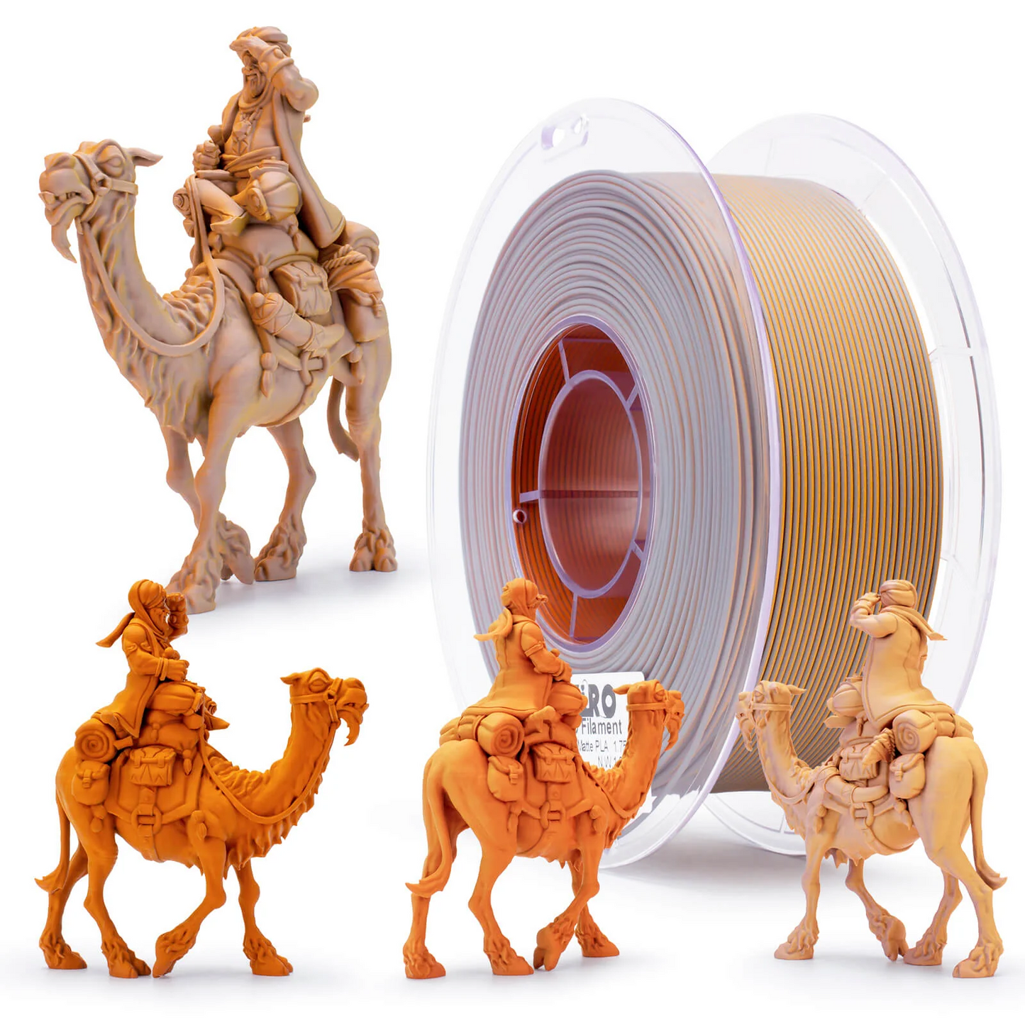 Ziro3D Tri-Color Matte PLA Filament