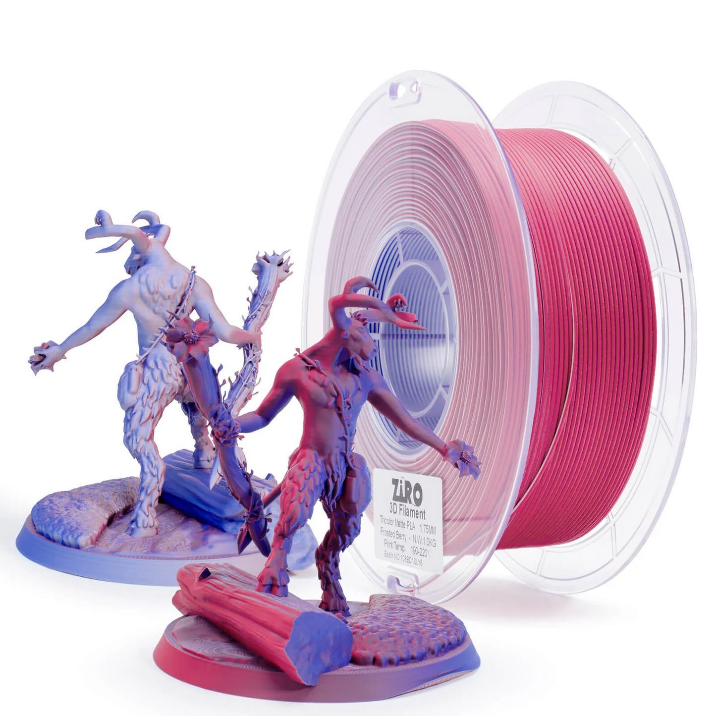 Ziro3D Tri-Color Matte PLA Filament