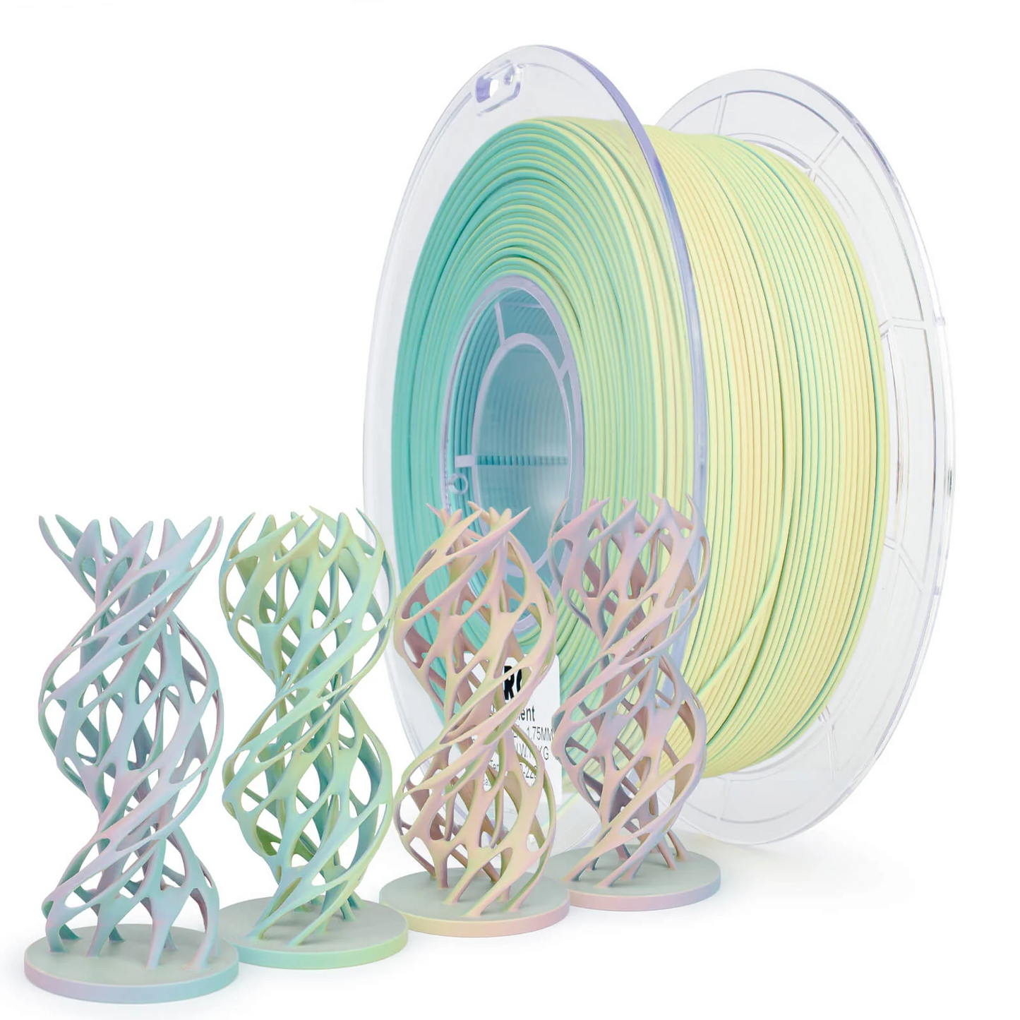 Ziro3D Tri-Color Matte PLA Filament