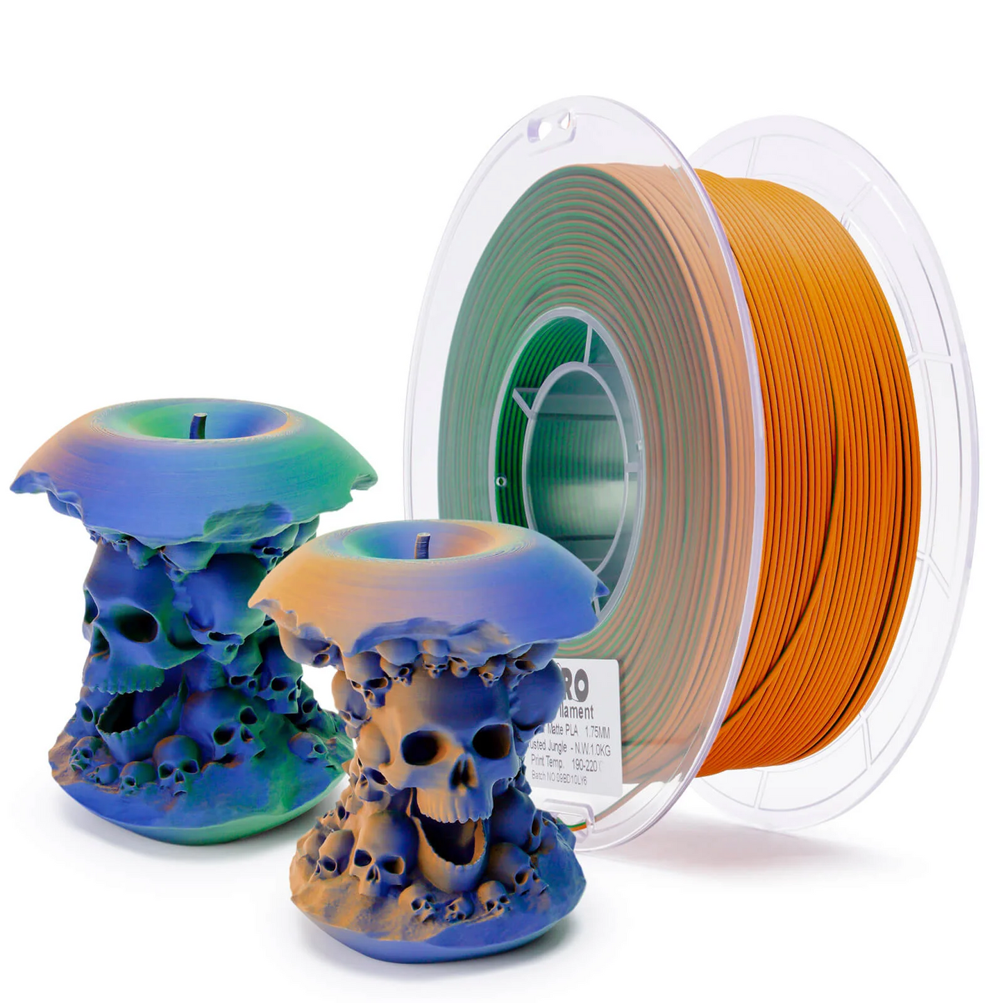 Ziro3D Tri-Color Matte PLA Filament