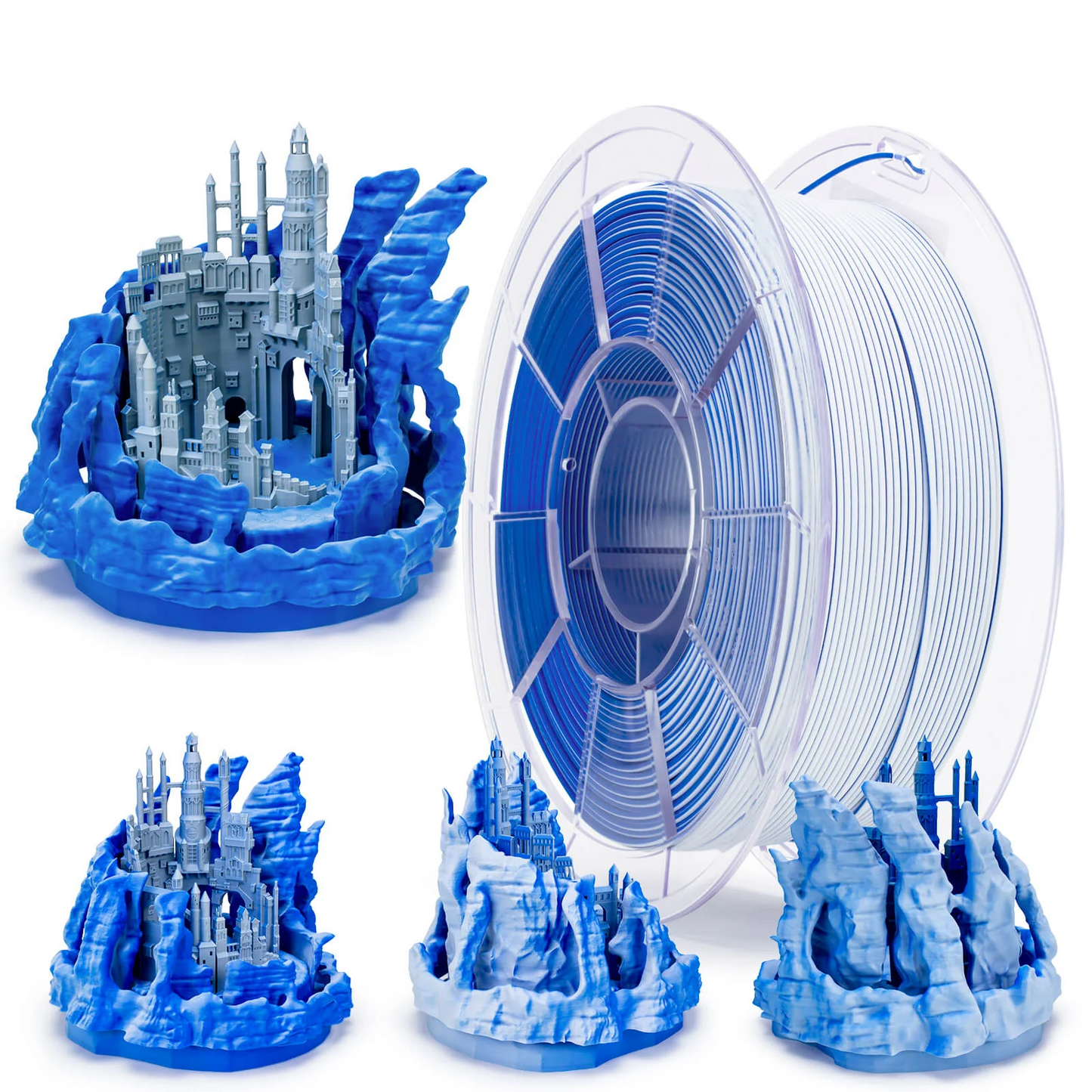 Ziro3D Tri-Color Matte PLA Filament