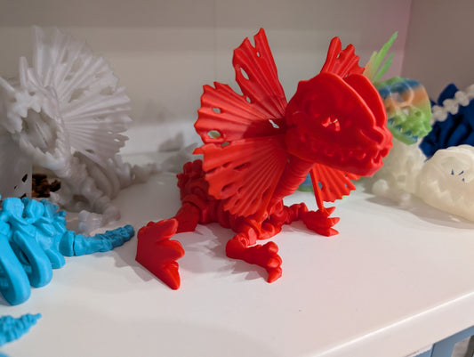 Skeleton Dilophosaurus (Single Color)